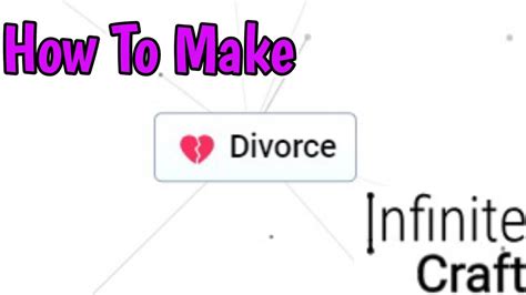 how to make divorce in infinite craft|infinite craft divorce.